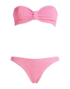 Hunza G Tina Bikini Beachwear In Rose-pink Polyamide In Pink