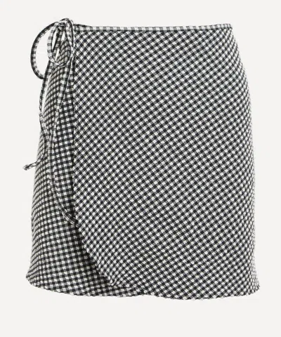 Hunza G Women's Gingham Seersucker Short Sarong