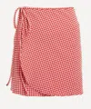 Hunza G Women's Gingham Seersucker Short Sarong