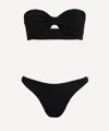Hunza G Jean Crinkle-effect Bandeau Bikini