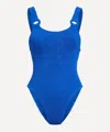 Hunza G Domino Seersucker One-piece Swimsuit