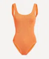 Hunza G Orange Square Neck One-piece Swimsuit