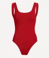 Hunza G Square Neck Swimsuit In Red