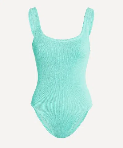 Hunza G Women's Square Neck Swimsuit In Green