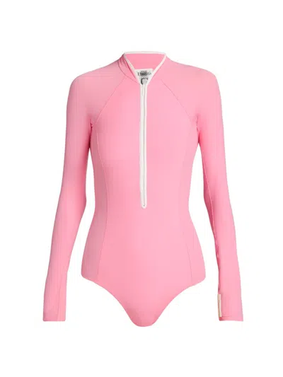 Hunza G Tyra Swim One Piece Bubblegum In Pink