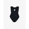Hunza G Alana Strapless One Piece Swimsuit In Black