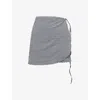 Hunza G Womens Black Self-tie Stretch-woven Short Sarong