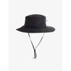 Hunza G Womens Toggle-detail Chin-strap Woven Bucket Hat Black In Black