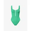 Hunza G Womens  Dallas Swimsuit In Green