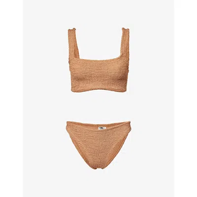 Hunza G Womens Metallic Coco Xandra Bikini Set