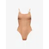 Hunza G Womens  Camille Seersucker Swimsuit In Brown