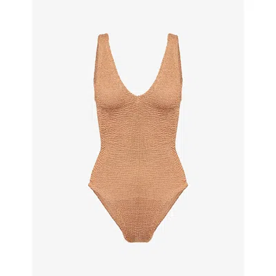 Hunza G Womens  Sadie Swimsuit In Brown