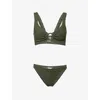 Hunza G Julia Embellished Seersucker Bikini