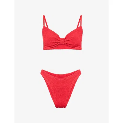 Hunza G Womens Red Alicia Bikini Set