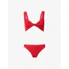 Hunza G Womens Red Juno Knotted Bikini Set