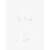 Hunza G Womens  Misty Pearly-hoop Seersucker Bikini Set