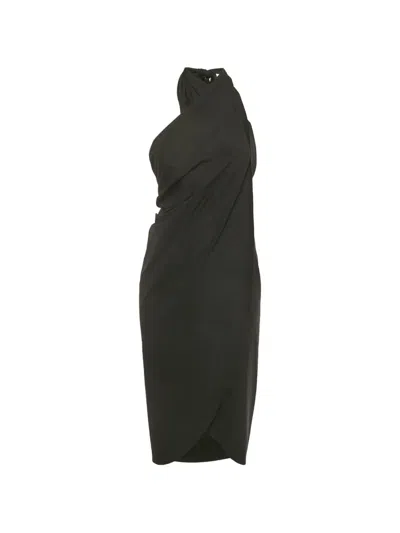 Pre-owned Hunza G Wrap-style Sarong In Black