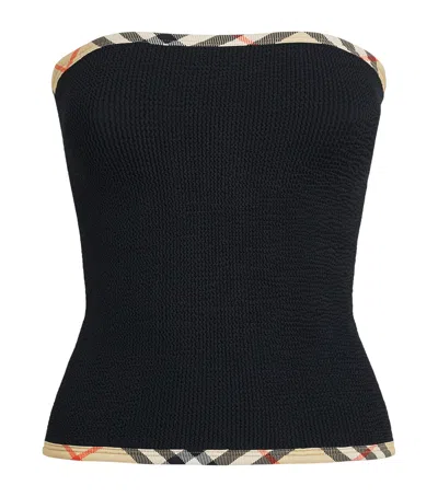 Hunza G X Burberry Devyn Bandeau Top In Black