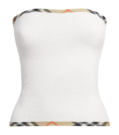 Hunza G X Burberry Devyn Bandeau Top In White