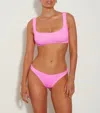 Hunza G Crinkle Two-piece Swimsuit In Bubblegum