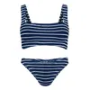 Hunza G Xandra Bikini Navy/white In Blue