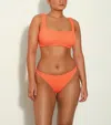 Hunza G Xandra Bikini Top & Bottoms Set In Orange