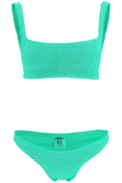 Hunza G Xandra Crinkle Bikini In Emerald