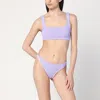 Shop Hunza G Xandra Bikini Set In Lilac