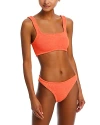 Hunza G Xandra Bikini Top & Bottoms Set In Orange