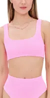 Hunza G Xandra Bikini Top Bubblegum In Bubblegum