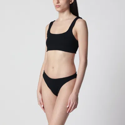 Hunza G Xandra Black Two-piece Bikini