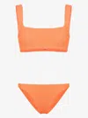 Hunza G Xandra Crinkle Bikini In Orange