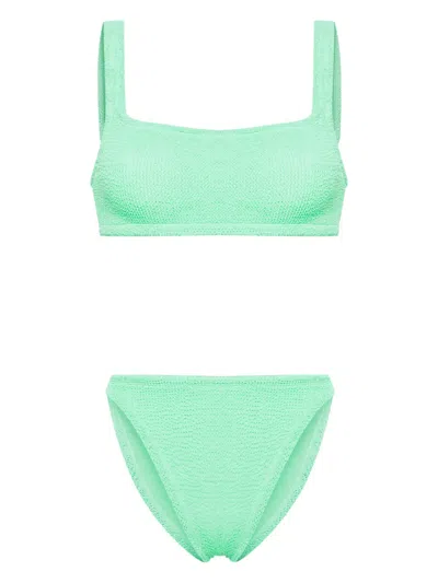 HUNZA G XANDRA CRINKLED BIKINI SET