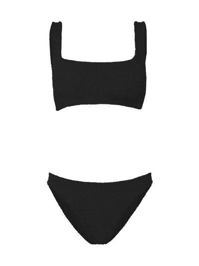 Hunza G Xandra Mini Costume Bikini - Perfect For Bold Summer Styles In Black