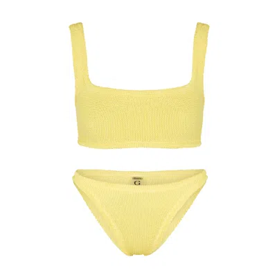 Hunza G Xandra Seersucker Bikini, Bikini, Yellow