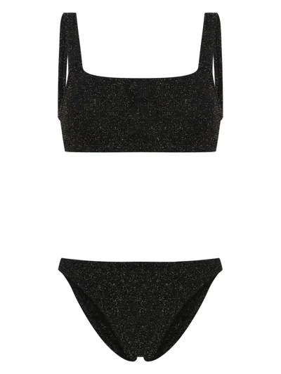 Hunza G Xandra Shirred Bikini In Black