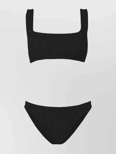 Hunza G Xandra Square Neckline Bikini In Black
