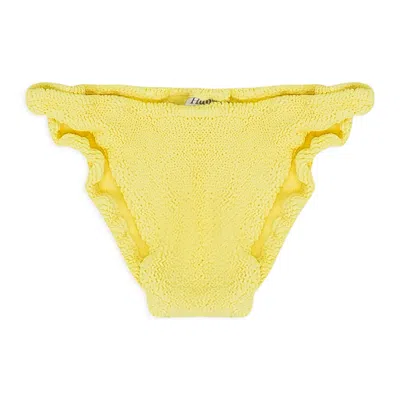 Hunza G Yellow Cropped Bikini Bottom