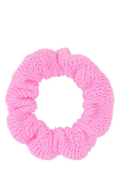 HUNZA G HUNZA G PINK FABRIC SCRUNCHIE