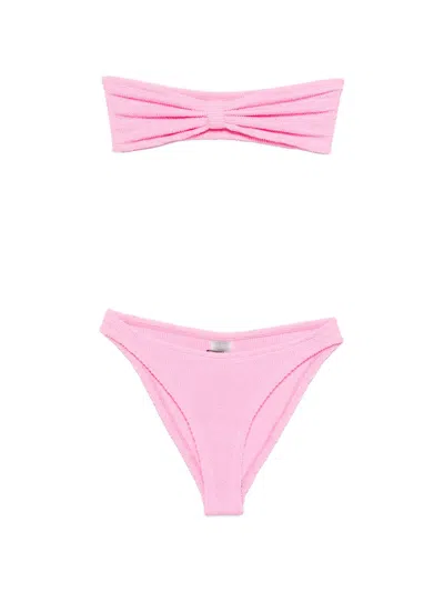 Hunza Jean Bikini Set In Pink