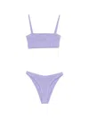 Hunza Mini Textured Thin Strap Top In Blue