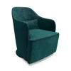Huppe Adelaide Rocker In Velluto Dark Teal