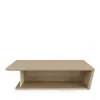 Huppe Agora 48 Center Table In Smoked Oak / Fog Glass