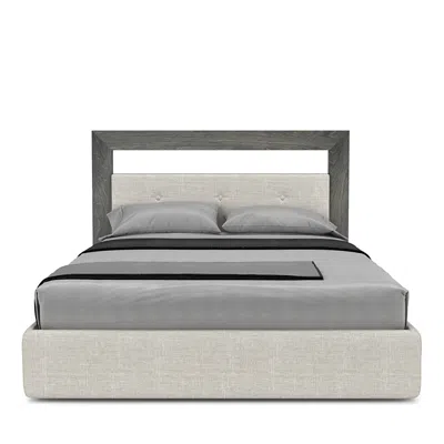 Huppe Cloe Queen Bed In Anthracite Birch / Nubia