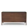Huppe Frida Six Drawer Dresser With Natural Stone In Brown