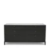 Huppe Hemrik 6-drawer Chest In Blackened Birch/ Ceramic