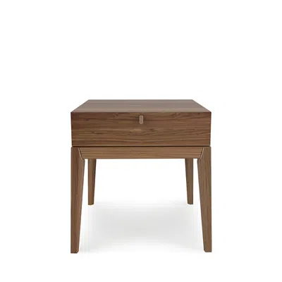 Huppe Moment 1-drawer Night Table In Light Nautral Walnut
