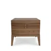 Huppe Moment 2-drawer Night Table In Light Natural Walnut