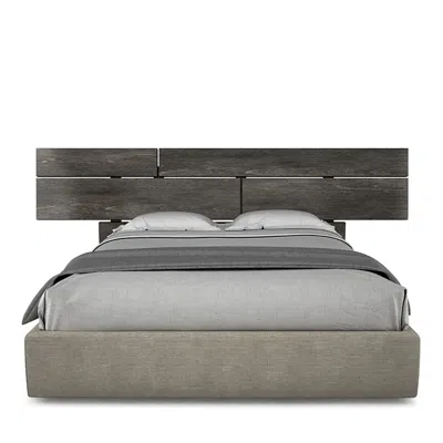 Huppe Plank King Storage Bed In Anthracite Birch
