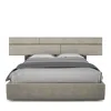 Huppe Plank Upholstered High Height Platform Queen Bed In Anthracite Birch